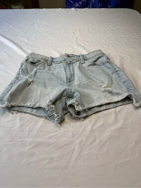 Universal Thread Light Blue Distressed Denim Shorts